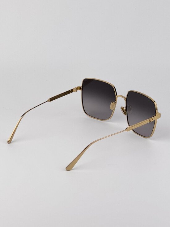 Dior DIORCANNAGE S1U Sunglasses – Gold Oversized Square Grey Gradient B0A1 main image 8